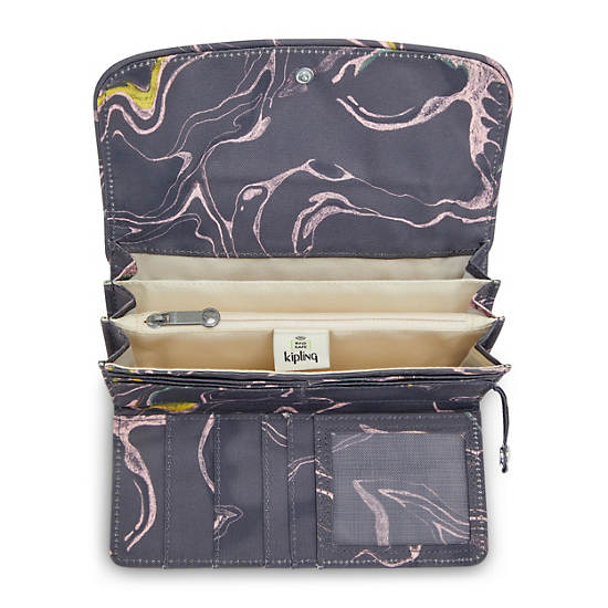 Kipling Money Land Printed Snap Wallet Wallets Soft Marble | AU 2182MQ